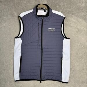 Grayson Men's Large Vest Full Zip Embroidered Corporate Logo Activewear Golf EUC